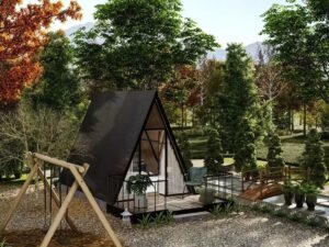 Projeto completo para fabricação e construção de chalé 15m2