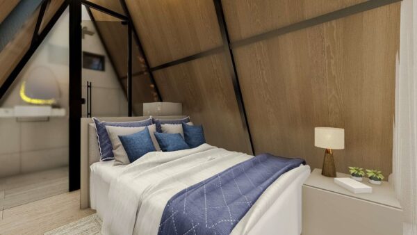 Chalé 15m² – Suíte – Interior 2