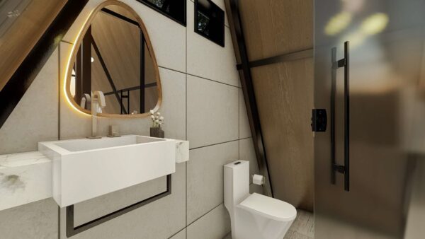 Chalé 15m² – Suíte – Interior 4