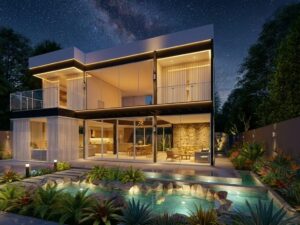 Casa em estrutura metálica 190m²