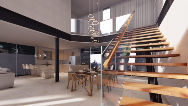 Casa em estrutura metálica 190m² – Interior 1