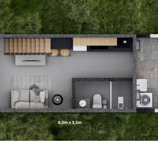Loft 35m² – Planta baixa 1