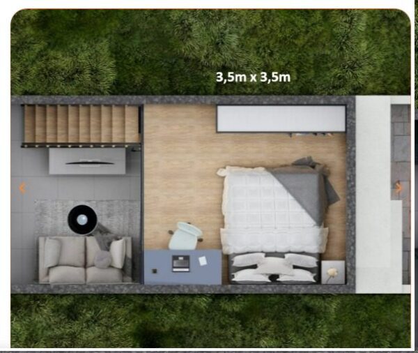 Loft 35m² – Planta baixa 2